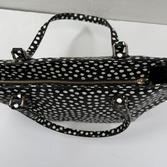 Kate Spade Laurel Way Dally Tote Bag Musicaldot Black White Small Shoulder Bag - Picture 8 of 12